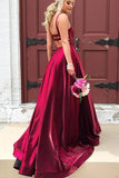 Niulatu A-line Scoop Spaghetti Straps Long Prom Dresses With HZ1007