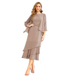 Niulatu Chiffon Spring Mother of The Bride Dresses A-Line Plus Size for Women Formal Prom HZ1007