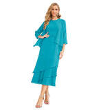 Niulatu Chiffon Spring Mother of The Bride Dresses A-Line Plus Size for Women Formal Prom HZ1007