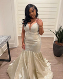 Niulatu Mermaid Lace-up Back Evening Dress Glam Dress HZ1007