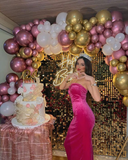 Niulatu Sweetheart Neckline Long Evening Dress 22th Birthday Outfit HZ1007