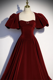Niulatu velvet long prom dress evening dress HZ1007