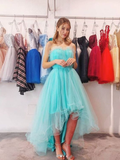 Niulatu High Low Prom Dresses Sweetheart Evening Dresses HZ1007