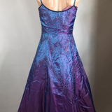 Niulatu Purple Beaded A Line Evening Gown Spaghetti Straps Party Prom Dress HZ1007
