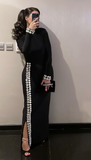 Niulatu Black Floor Length Evening Dress,Trendy Black Formal Gown HZ1007