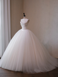 Modest Wedding Dress Ball Gown Sweetheart Tulle White Long Wedding Dresses Brides Dress Bridal Gowns HZ1214