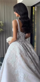 Rustic Wedding Dress Ball Gown Square Neck White Lace Tulle Long Wedding Dresses Summer Brides Dress Bridal Gowns HZ1121