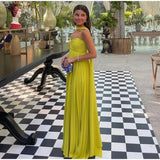 Classy A line Sweetheart Chiffon Long Prom Dresses Formal Summer Wedding Guest Dresses Wedding Guest Outfit HZ1214