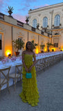 Elegant A line Off The Shoulder Chiffon Long Prom Dresses Formal Summer Wedding Guest Dresses Wedding Guest Outfit HZ1214
