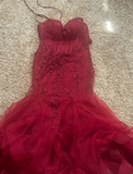 Modest Mermaid Spaghetti Straps Burgundy Sequin Formal Gown 23rd Birthday Dress Prom Dresses 20th Birthday Outfits HZ1214