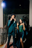 Sexy Mermaid Sweetheart Green Sleeveless Long Prom Dresses Party Dress Black Girl Birthday Outfits Graduation Dresses HZ1214