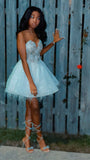 Pretty Ball Gown Sweetheart White Black Girl Homecoming Dress Summer Hoco Dresses Cocktail Dress For Senior Teens HZ1214