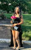 Sexy Sheath Strapless Black Sequin Short Summer Birthday Dresses Hoco Dress Mini 18th Birthday Outfit Cocktail Dresses HZ1214
