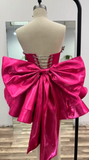Elegant Ball Gown Strapless Black Girl Summer Birthday Dresses For Teens Pink Hoco Dress Mini 18th Birthday Outfit Cocktail Dresses HZ1214