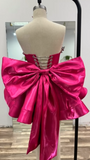 Elegant Ball Gown Strapless Black Girl Summer Birthday Dresses For Teens Pink Hoco Dress Mini 18th Birthday Outfit Cocktail Dresses HZ1214