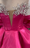 Elegant Ball Gown Strapless Black Girl Summer Birthday Dresses For Teens Pink Hoco Dress Mini 18th Birthday Outfit Cocktail Dresses HZ1214