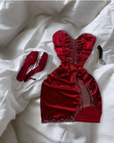 Cute Sheath Sweetheart Red Velvet Short Summer 18th Birthday Dresses Hoco Dress Mini 21st Birthday Outfit Cocktail Dresses HZ1214