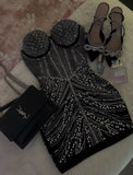 Pretty Sheath Sweetheart Black Beads Summer 16th Birthday Dresses For Teens Hoco Dress Mini 18th Gold Birthday Outfit Cocktail Dresses HZ1214