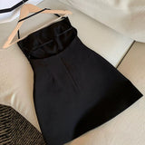 Pretty A line Spaghetti Straps Black Silver Beads Summer 16th Birthday Dresses For Teens Hoco Dress Mini 18th Gold Birthday Outfit Cocktail Dresses For Women HZ1214