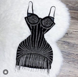 Pretty Sheath Spaghetti Straps Black Silver Beads Summer 16th Birthday Dresses For Teens Hoco Dress Mini 18th Gold Birthday Outfit Cocktail Dresses For Women HZ1214