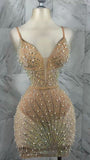 Pretty Sheath Spaghetti Straps Summer Champagne 16th Birthday Dresses For Teens Hoco Dress Mini 21st Birthday Outfit Cocktail Dresses For Women HZ1214