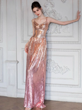 Modest A line Straps Pink Sequin Formal Gown 20th Birthday Dress Prom Dresses 18th Birthday Outfits HZ1214
