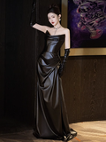 Modest Mermaid Sweetheart Black Formal Gown 20th Birthday Dress Prom Dresses 18th Birthday Outfits HZ1214