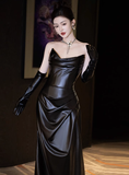 Modest Mermaid Sweetheart Black Formal Gown 20th Birthday Dress Prom Dresses 18th Birthday Outfits HZ1214