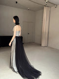 Vintage Wedding Dress Mermaid Strapless Black Summer Long Wedding Dresses Bridal Gowns HZ1214