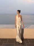Vintage Wedding Dress Sheath One Shoulder White Summer Beach Long Wedding Dresses Bridal Gowns HZ1214