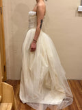 Vintage Wedding Dress A line Strapless Ivory Summer Beach Long Wedding Dresses Bridal Gowns HZ1214