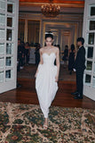 Elegant A line Sweetheart White Chiffon Long Prom Dresses Party Dress Summer 20th Birthday Outfits Birthday Dresses HZ1214