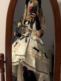 Vintage Ball Gown Off The Shoulder Lace Summer 18th Birthday Dress With Sleeves Lolita Dresses Birthday Outfits HZ1214