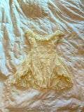 Vintage A line Spaghetti Straps Yellow Lace Short Mini Formal 8th Grade Homecoming Dress Summer Middle School Hoco Dresses Birthday Outfits HZ1214