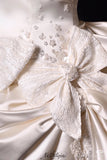Simple Wedding Dress Sheath Strapless Summer Short Wedding Dresses Bride Dress Bridal Gowns With Bow HZ1214