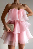 Vintage A line Sweetheart Pink Chiffon Short Mini Formal 8th Grade Homecoming Dresses Summer Middle School Hoco Dress Birthday Outfits HZ1214