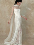 Pretty Wedding Dress Mermaid Strapless White Long Satin Wedding Dresses Bridal Gowns Brides Gown HZ1214