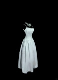 Vintage A Line Spaghetti Straps Light Sky Blue Satin Prom Dresses Party Dress Summer 22th Birthday Outfits 18th Birthday Dresses HZ1214