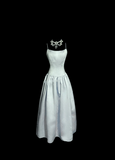 Vintage A Line Spaghetti Straps Light Sky Blue Satin Prom Dresses Party Dress Summer 22th Birthday Outfits 18th Birthday Dresses HZ1214