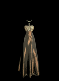 Vintage Mermaid Strapless Mother Of Bride Dress Taffeta Party Gown Floor Length For Summer Women Wedding HZ1214