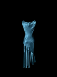 Vintage Mermaid Teal Blue Mother Of Bride Dress Satin Party Gown Knee Length For Summer Women Wedding HZ1214