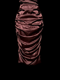 Vintage Sheath Sleeveless Satin Petite Mother Of Bride Dress Party Gown Knee Length For Summer Women Wedding HZ1214