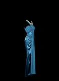 Vintage Mermaid Halter Sleeveless Satin Petite Mother Of Bride Dress Party Gown Floor Length For Summer Women Wedding HZ1214