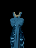 Vintage Mermaid Halter Sleeveless Satin Petite Mother Of Bride Dress Party Gown Floor Length For Summer Women Wedding HZ1214