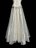 Vintage Bridal Gown 1960s Ball Gown Halter White Sleeveless Lace Long Wedding Dresses Elegant Bridal Gowns HZ1214