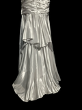 Vintage Mermaid Sweetheart White Satin Long Prom Dresses Party Dress 20th Birthday Outfits Graduation Dresses HZ1214