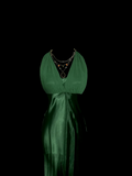 Niulatu Mermaid Halter Dark Green 90s Chiffon Long Prom Dresses Party Dress 21st Birthday Outfits Graduation Dresses HZ1214