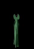 Niulatu Mermaid Halter Dark Green 90s Chiffon Long Prom Dresses Party Dress 21st Birthday Outfits Graduation Dresses HZ1214