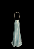 Niulatu Sheath Straps Light Sky Blue 90s Long Prom Dresses Party Dress 20th Birthday Outfits Graduation Dresses HZ1214