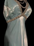 Niulatu Sheath Straps Light Sky Blue 90s Long Prom Dresses Party Dress 20th Birthday Outfits Graduation Dresses HZ1214